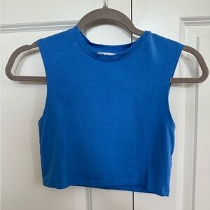 Zara Sky Blue Top